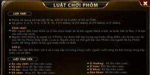 Cách đánh bài Phỏm hay, hấp dẫn, kịch tính