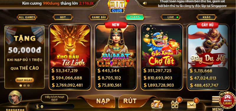 Sảnh Slots Game